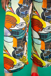 Lacassa Melbourne Mural Pant - Multi - Donna Donna - Splash Swimwear  - Apr24, Donna Donna, pants, Womens, womens clothing, Womens Pants - Splash Swimwear 