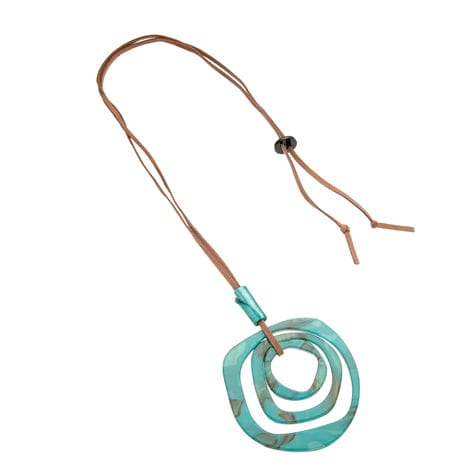 Sia Pendant Necklace - Blue Scarab - Splash Swimwear  - accessories, blue scarab, Mar24, necklaces, Womens - Splash Swimwear 