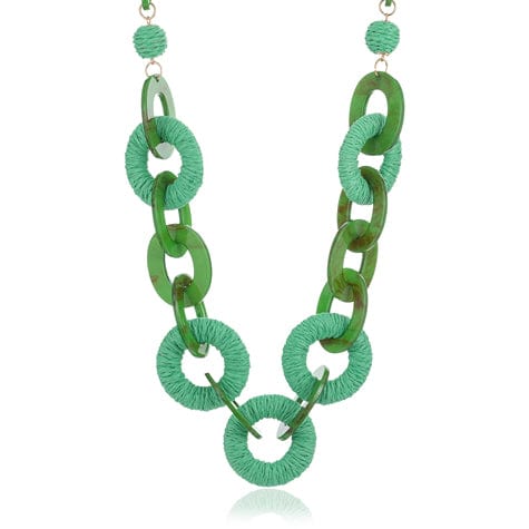 Sia Woven Necklace - Blue Scarab - Splash Swimwear  - accessories, blue scarab, Mar24, necklaces, Womens - Splash Swimwear 