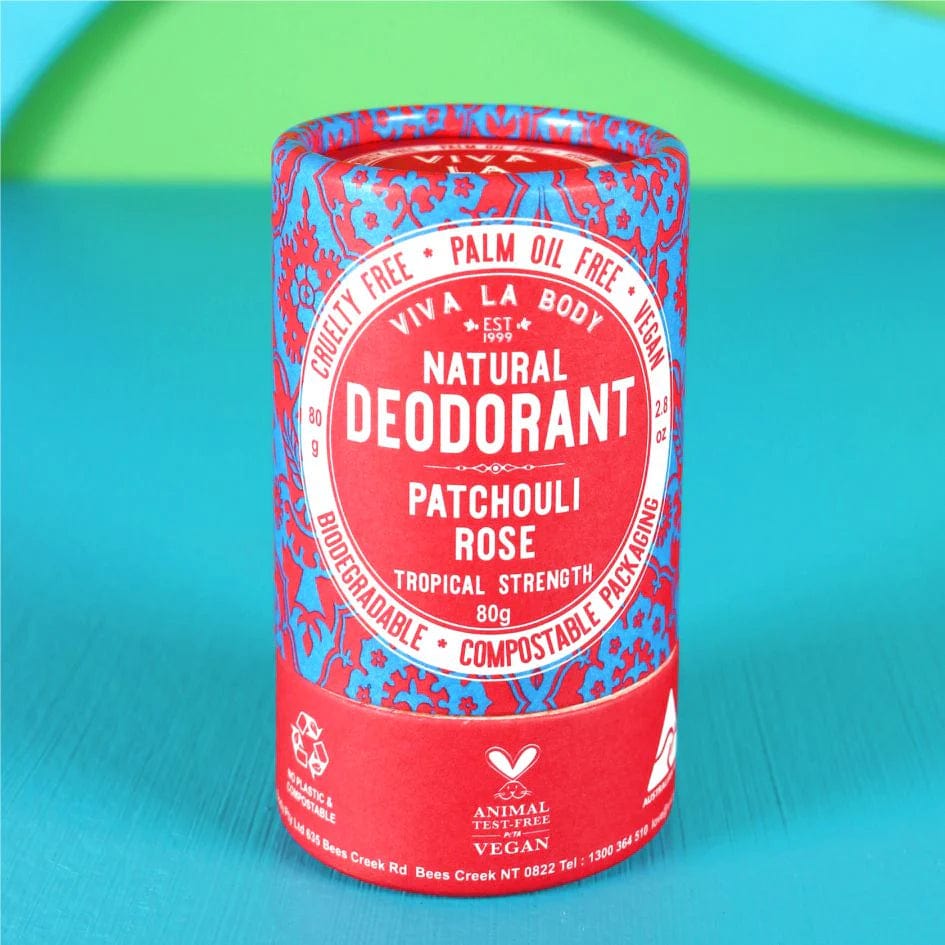 Natural Deodorant - Patchouli Rose - Viva La Body - Splash Swimwear  - health & beauty, viva la body - Splash Swimwear 