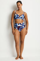 Sea Level Rumba High Waist Gathered Side Pant — Denim Blue