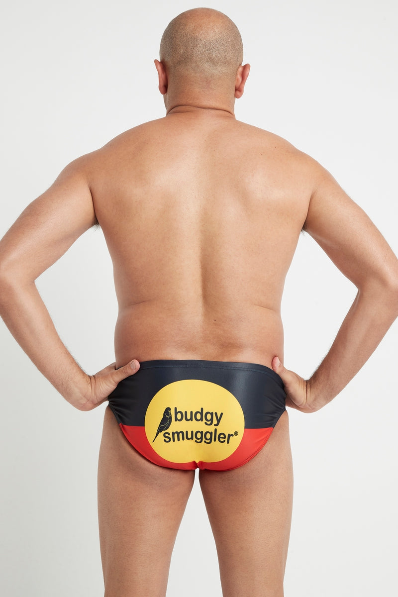 Aboriginal Flag - Budgy Smuggler - Splash Swimwear  - Aug23, Budgy Smuggler, mens, new arrivals, new swim - Splash Swimwear 