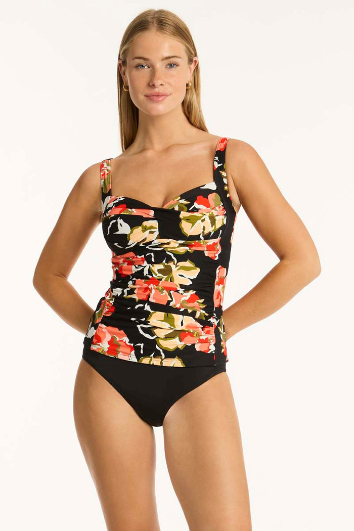 Juniper Twist Front Tankini - Sea Level - Splash Swimwear  - Jun24, new, sea level, tankini tops, Womens, womens swim - Splash Swimwear 