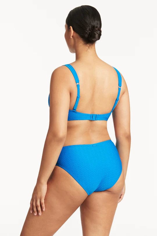 Honeycomb Mid Bikini Bottom - Capri - Sea Level - Splash Swimwear  - Aug23, bikini bottoms, Sea Level, Womens - Splash Swimwear 