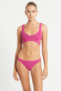 Nino Crop - Fuchsia Shimmer - Bond Eye - Splash Swimwear  - Bikini Tops, bond eye, May23, Womens, womens swim - Splash Swimwear 