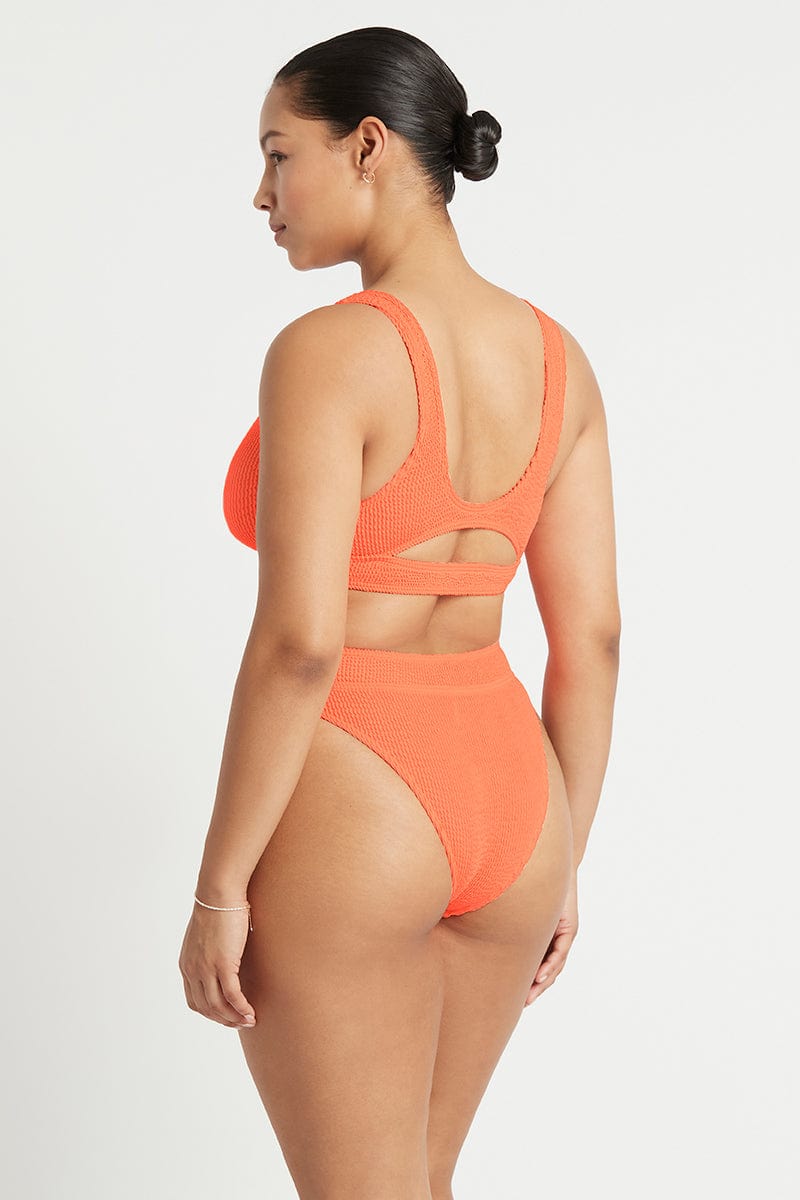 Savana Brief - Neon Orange Eco - Bond Eye - Splash Swimwear  - bikini bottoms, bond eye, May23, Womens, womens swim - Splash Swimwear 