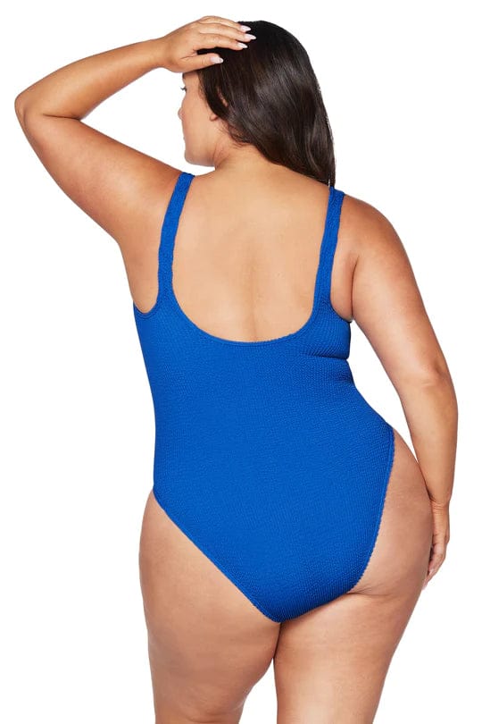 Kahlo One Piece - Blue Eco - Artesands - Splash Swimwear  - April23, artesands, One Pieces, plus size, women swimwear - Splash Swimwear 