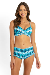 Jasmine Twist Front Bralette - Blue -  - Splash Swimwear  - Bikini Top, Feb24, new arrivals, new swim, Sunseeker, women swimwear - Splash Swimwear 