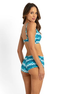 Jasmine Tie Side Boyleg Pant - Blue -  - Splash Swimwear  - Bikini Bottom, boyleg, Feb24, new arrivals, new swim, Sunseeker, women swimwear - Splash Swimwear 