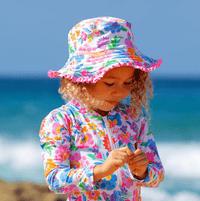 Miss Leilani Sunhat - Salty Ink - Splash Swimwear  - kids, kids accessories, kids swim accessories, Sept23 - Splash Swimwear 