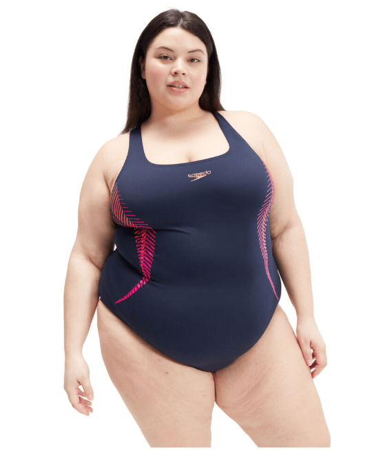 Womens Plus Size Placement Medalist - Speedo - Splash Swimwear  - one piece, One Pieces, Sept23, speedo, women swimwear - Splash Swimwear 