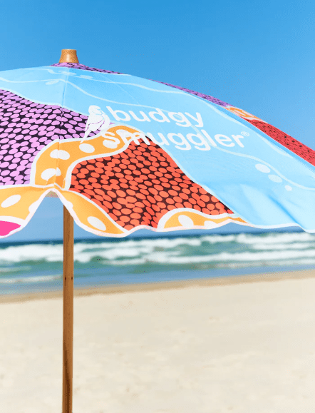 Beach Umbrella in Nardurna 2.0 - Budgy Smuggler - Splash Swimwear  - accessories, Beach Accessories, new arrivals, Nov 23 - Splash Swimwear 