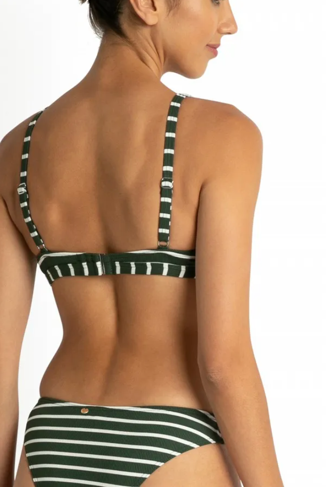 Santorini Tie Front Bra - Sage - Sunseeker - Splash Swimwear  - Aug23, Bikini Tops, sunseeker, women swimwear - Splash Swimwear 