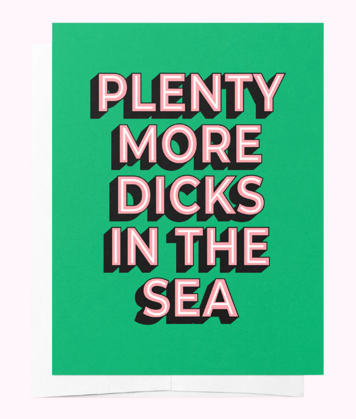 Plenty More Dicks in the Sea Greeting Card - Bad on Paper - Splash Swimwear  - Bad on Paper, gift card, Mar24 - Splash Swimwear 