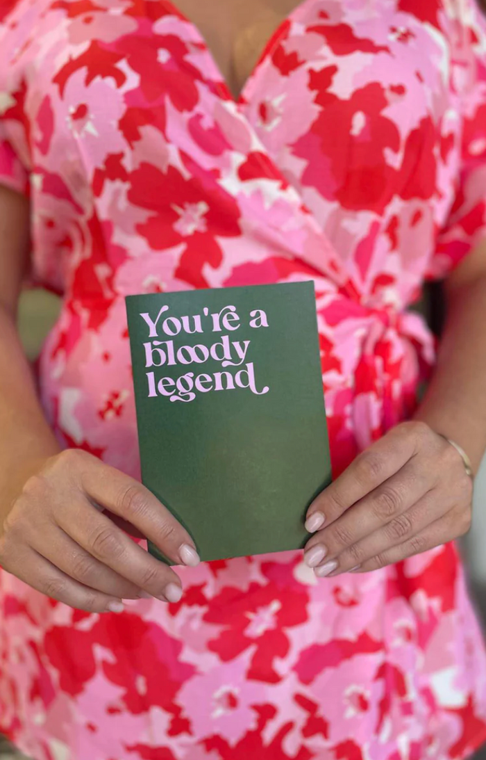 You're A Bloody Legend Greeting Card - Bad on Paper - Splash Swimwear  - Bad on Paper, gift card, Mar24 - Splash Swimwear 