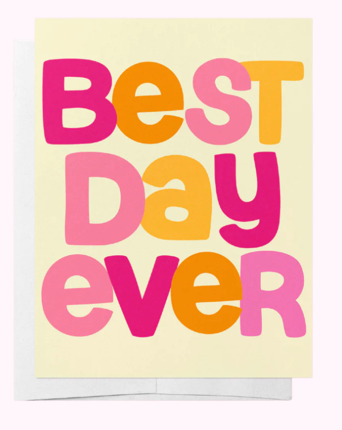 Best Day Ever Greeting Card - Bad on Paper - Splash Swimwear  - Bad on Paper, gift card, Mar24 - Splash Swimwear 