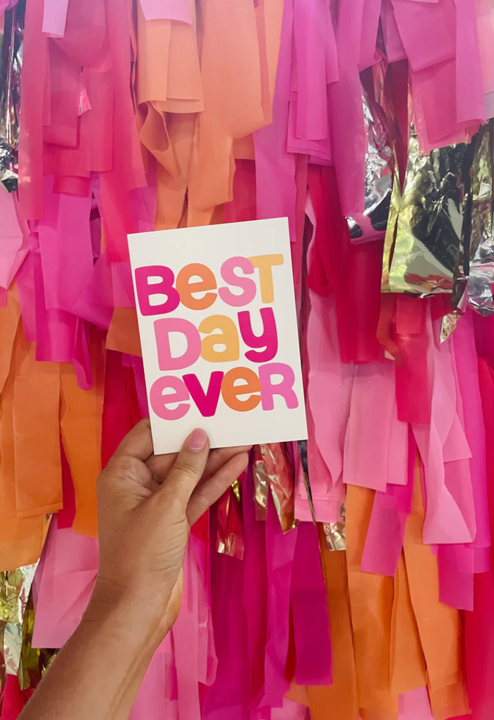 Best Day Ever Greeting Card - Bad on Paper - Splash Swimwear  - Bad on Paper, gift card, Mar24 - Splash Swimwear 