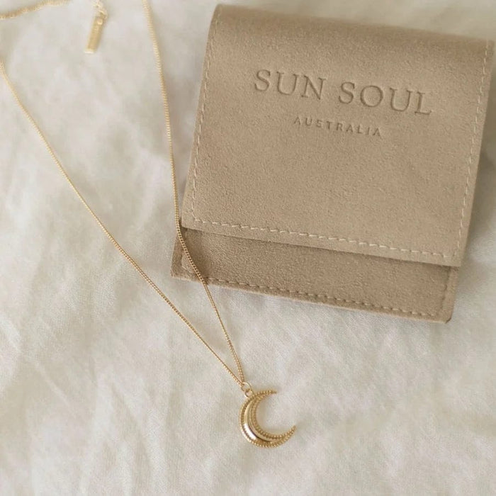 Crescent Moon Necklace - Sun Soul - Splash Swimwear  - accessories, Aug23, jewellery, necklace, new accessories, new arrivals, sun soul - Splash Swimwear 