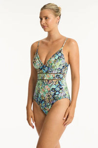 Wildflower Spliced Tri One Piece - Sea Level - Splash Swimwear  - new swim, Nov 23, One Pieces, sea level - Splash Swimwear 