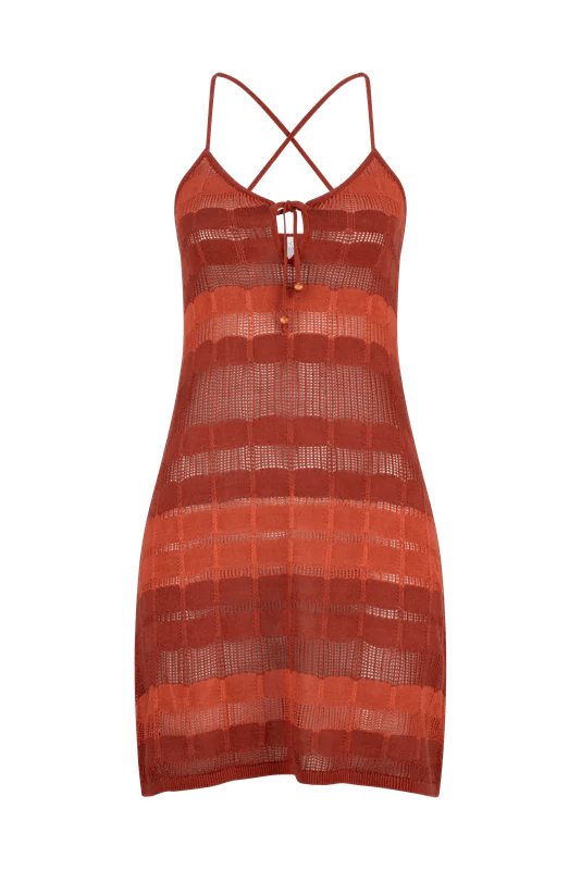 Elisenda Ashanti Mini Dress - Terracotta - Tigerlily - Splash Swimwear  - Dec 23, dress, Dresses, Mini Dress, new arrivals, new women, new womens - Splash Swimwear 