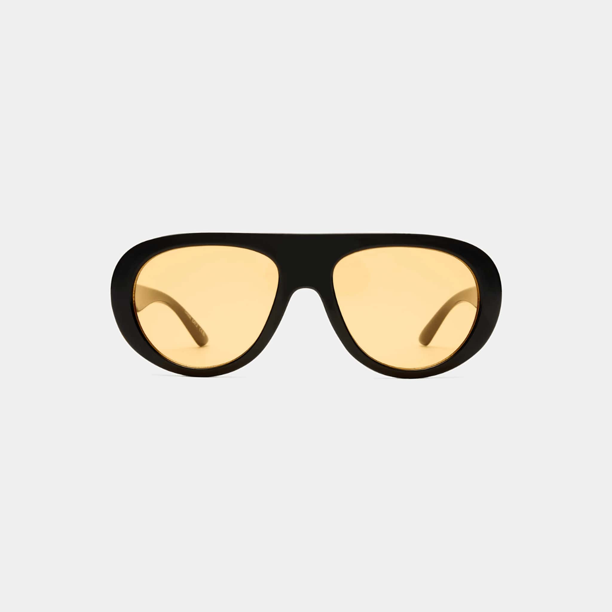 Aire AIRE Satellite Sunnies - Black Amber Tint AIR2612346 AIRE Satellite Sunnies - Black Amber Tint Splash Swimwear Sunnies 9324976443175