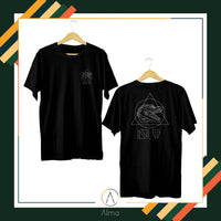 Alma T-shirt Crocodile NT Black T-Shirt