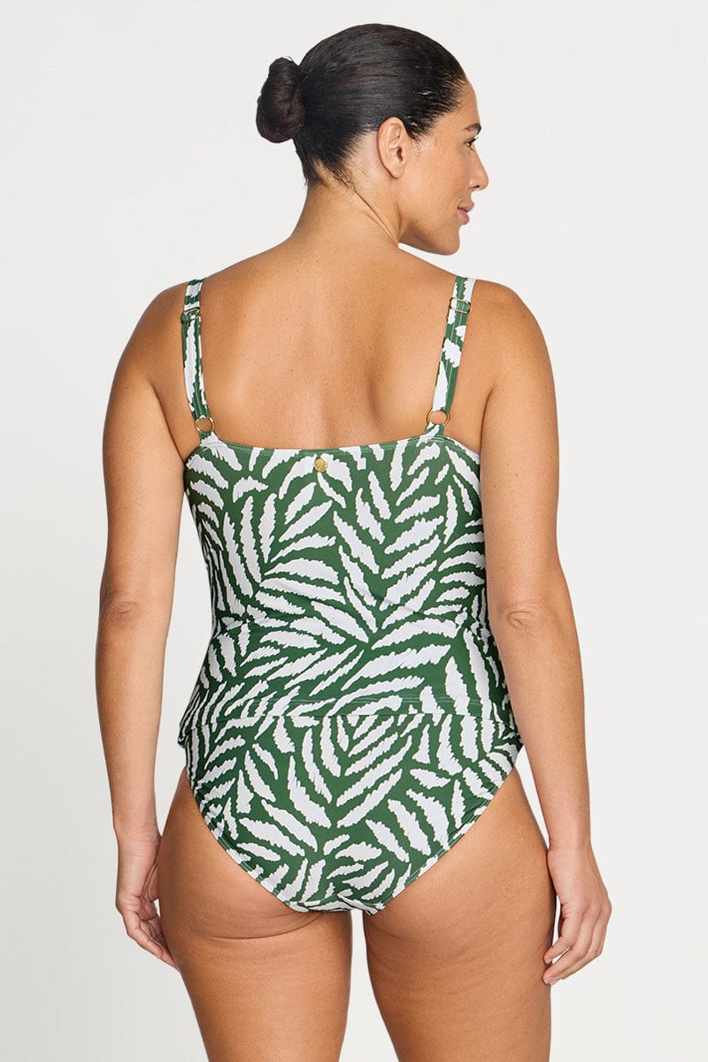 Artesands Artesands Alabastron Cezanne D/DD Underwire Tankini Top - Olive Artesands Alabastron Cezanne D/DD Underwire Tankini Top Olive Splash Swimwear Tankini Tops
