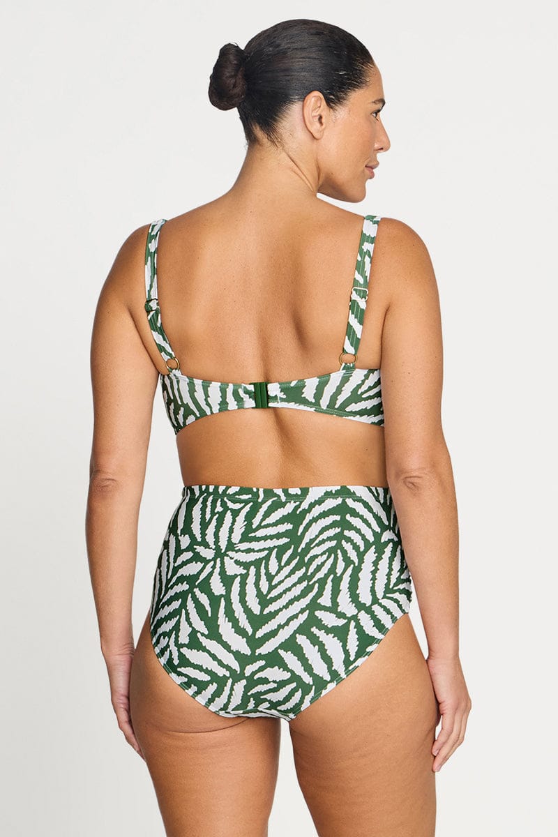 Artesands Artesands Alabastron Delacroix Cross Over Bikini Top - Olive Artesands Alabastron Delacroix Cross Over Bikini Top Olive Splash Swimwear Bikini Tops
