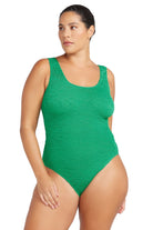 Artesands Artesands Arte Klimt One Piece AT1016 Artesands Arte Klimt One Piece Splash Swimwear One Piece Green Geo / O/S 9347760661289