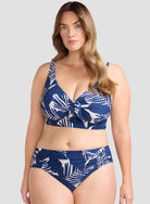 Artesands Artesands Lanthera DeKooning Ruched Swim Pant - Navy Peony AT4378LH Artesands Lanthera DeKooning Ruched Swim Pant - Navy Peony Splash Swimwear Bikini Bottoms AU10/US6 9347760796059