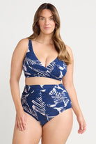 Artesands Artesands Lanthera Delacroix Cross Over Bikini Top - Navy Peony AT3711LH Artesands Lanthera Delacroix Cross Over Bikini Top - Navy Peony Splash Swimwear Bikini Tops AU10/US6 9347760794642