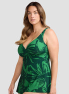 Artesands Artesands Les Fauves Delacroix Cross Over Swimdress - Green AT1723LF Artesands Les Fauves Delacroix Cross Over Swimdress - Green Splash Swimwear Swim Dress 14 9347760783622
