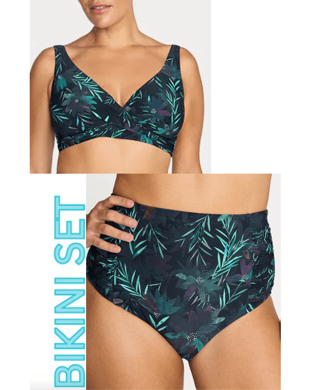 Artesands Artesands Lunafleur Delacroix Cross Over Bikini Top & Botticelli High Waist Swim Pant Artesands Lunafleur Delacroix Cross Over Bikini Top & Botticelli High Waist Swim Pant Splash Swimwear Bikini Set AU10/US6 / Navy