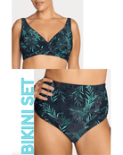 Artesands Artesands Lunafleur Delacroix Cross Over Bikini Top & Botticelli High Waist Swim Pant Artesands Lunafleur Delacroix Cross Over Bikini Top & Botticelli High Waist Swim Pant Splash Swimwear Bikini Set AU10/US6 / Navy