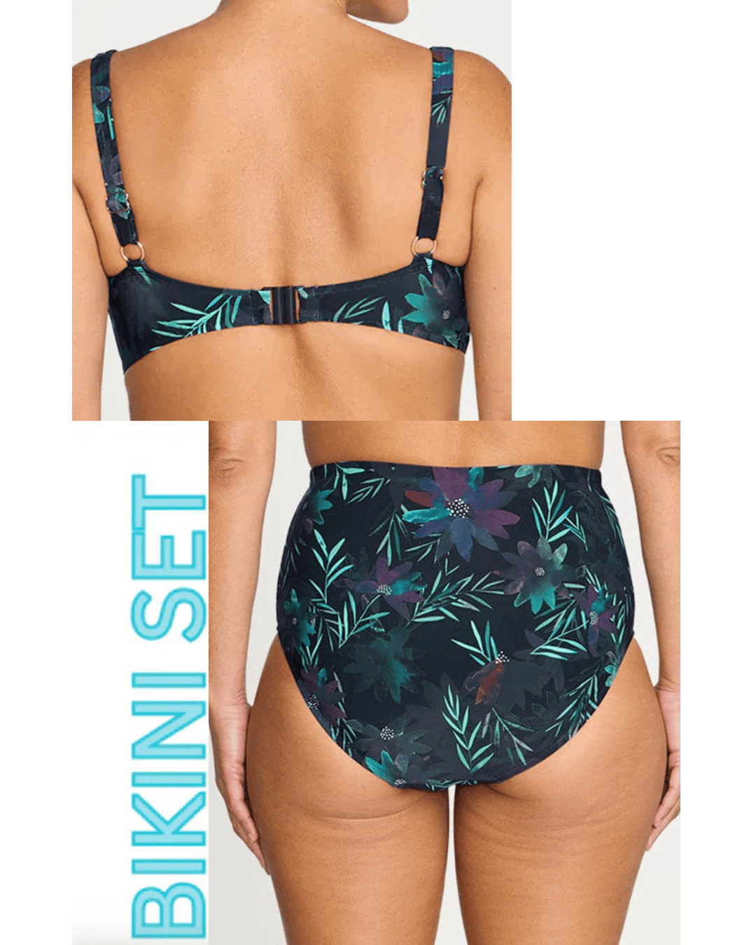 Artesands Artesands Lunafleur Delacroix Cross Over Bikini Top & Botticelli High Waist Swim Pant Artesands Lunafleur Delacroix Cross Over Bikini Top & Botticelli High Waist Swim Pant Splash Swimwear Bikini Set AU10/US6 / Navy