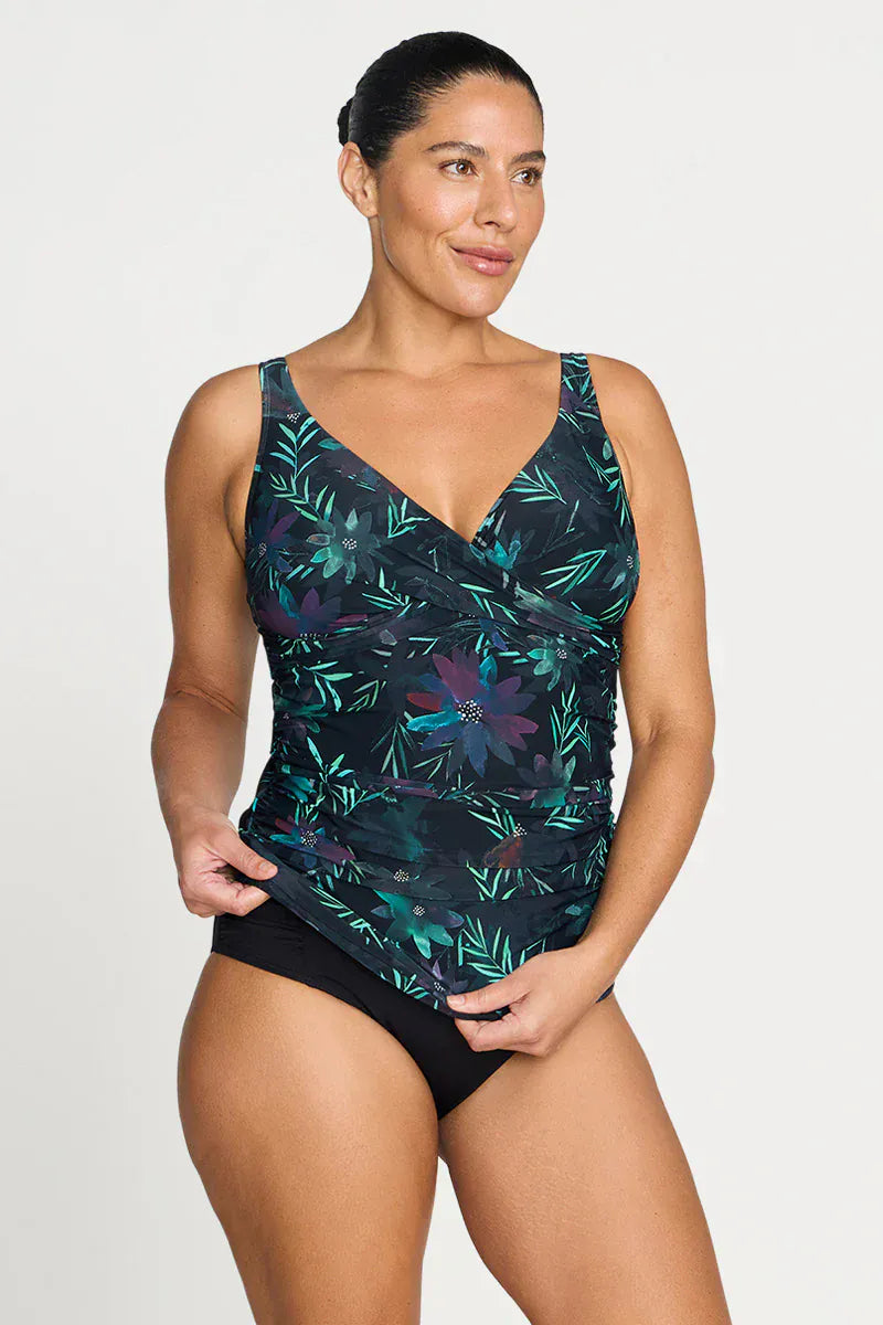 Artesands Artesands Lunafleur Delacroix Cross Over Tankini Top - Navy Artesands Lunafleur Delacroix Cross Over Tankini Top - Navy Splash Swimwear Tankini Tops