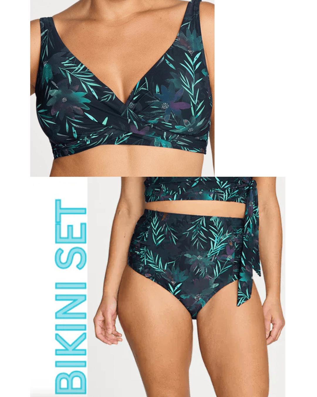 Artesands Artesands Lunafleur Hayes D/DD Underwire Bikini Top & Botticelli High Waist Swim Pant Artesands Lunafleur Hayes D/DD Underwire Bikini Top & Botticelli High Waist Swim Pant Splash Swimwear Bikini Set AU10/US6 / Navy