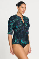 Artesands Artesands Lunafleur Surat Sunsafe Top Mid Sleeve - Navy Artesands Lunafleur Surat Sunsafe Top Mid Sleeve - Navy Splash Swimwear Rashies & Sunsuits