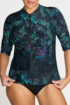 Artesands Artesands Lunafleur Surat Sunsafe Top Mid Sleeve - Navy Artesands Lunafleur Surat Sunsafe Top Mid Sleeve - Navy Splash Swimwear Rashies & Sunsuits