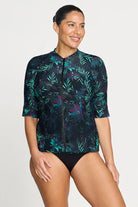 Artesands Artesands Lunafleur Surat Sunsafe Top Mid Sleeve - Navy Artesands Lunafleur Surat Sunsafe Top Mid Sleeve - Navy Splash Swimwear Rashies & Sunsuits