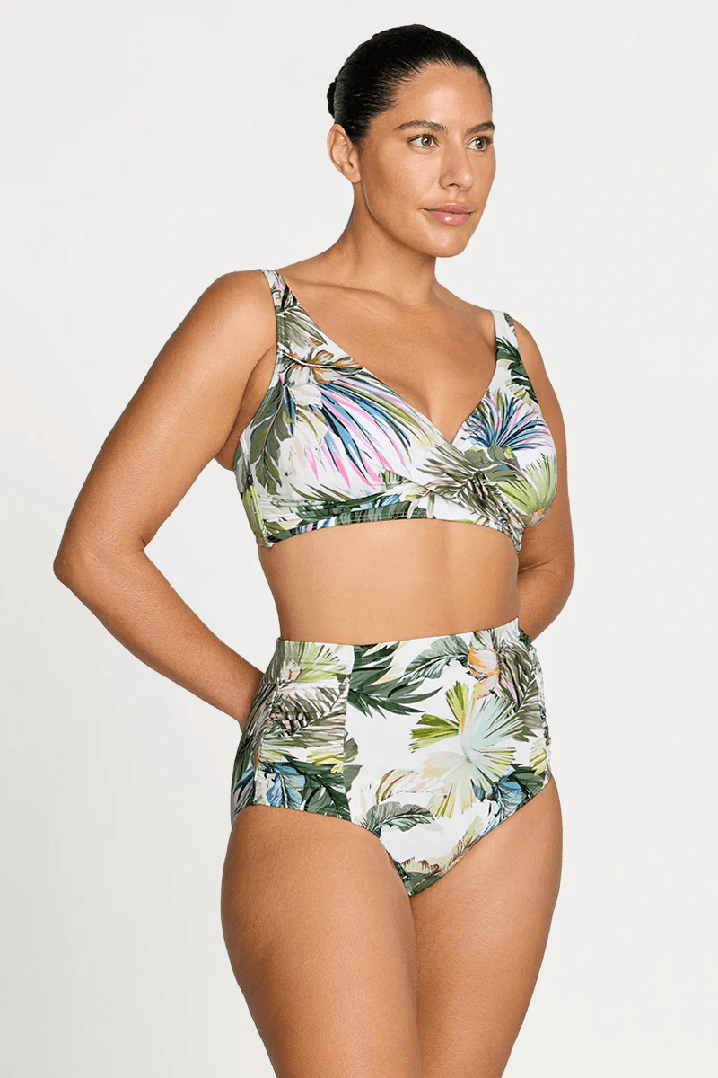 Artesands Artesands Lushara Botticelli High Waist Swim Pant - White Artesands Lushara Botticelli High Waist Swim Pant - White Splash Swimwear Bikini Bottoms