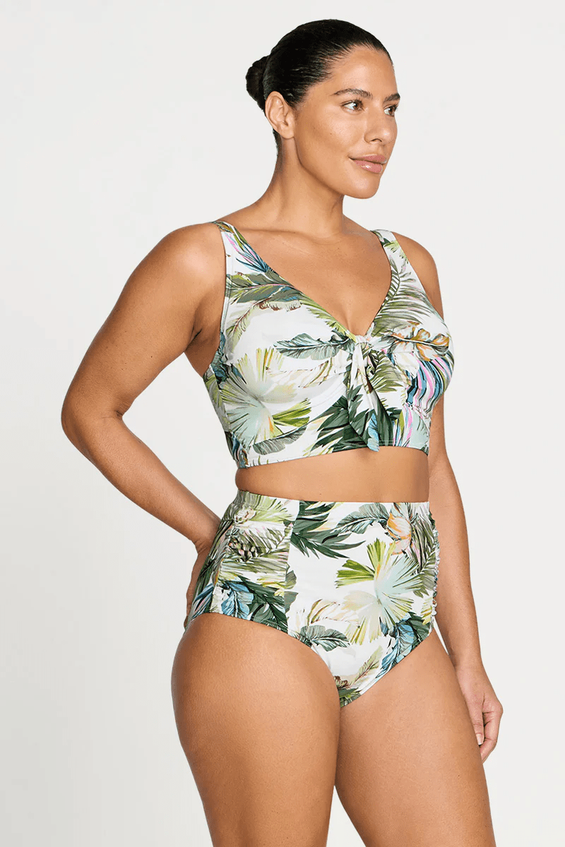 Artesands Artesands Lushara Cezanne D/DD Underwire Midriff Bikini Top - White Artesands Lushara Cezanne D/DD Underwire Midriff Bikini Top - White Splash Swimwear