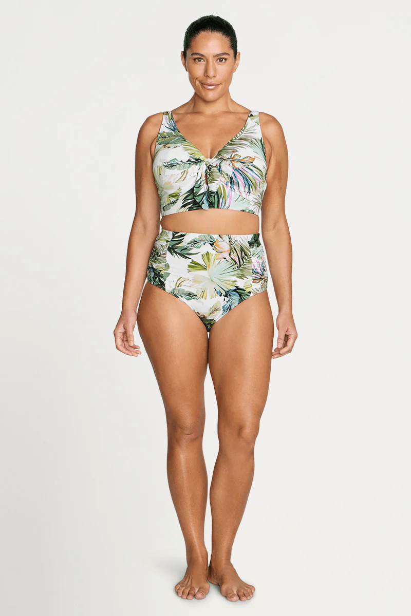 Artesands Artesands Lushara Cezanne D/DD Underwire Midriff Bikini Top - White Artesands Lushara Cezanne D/DD Underwire Midriff Bikini Top - White Splash Swimwear