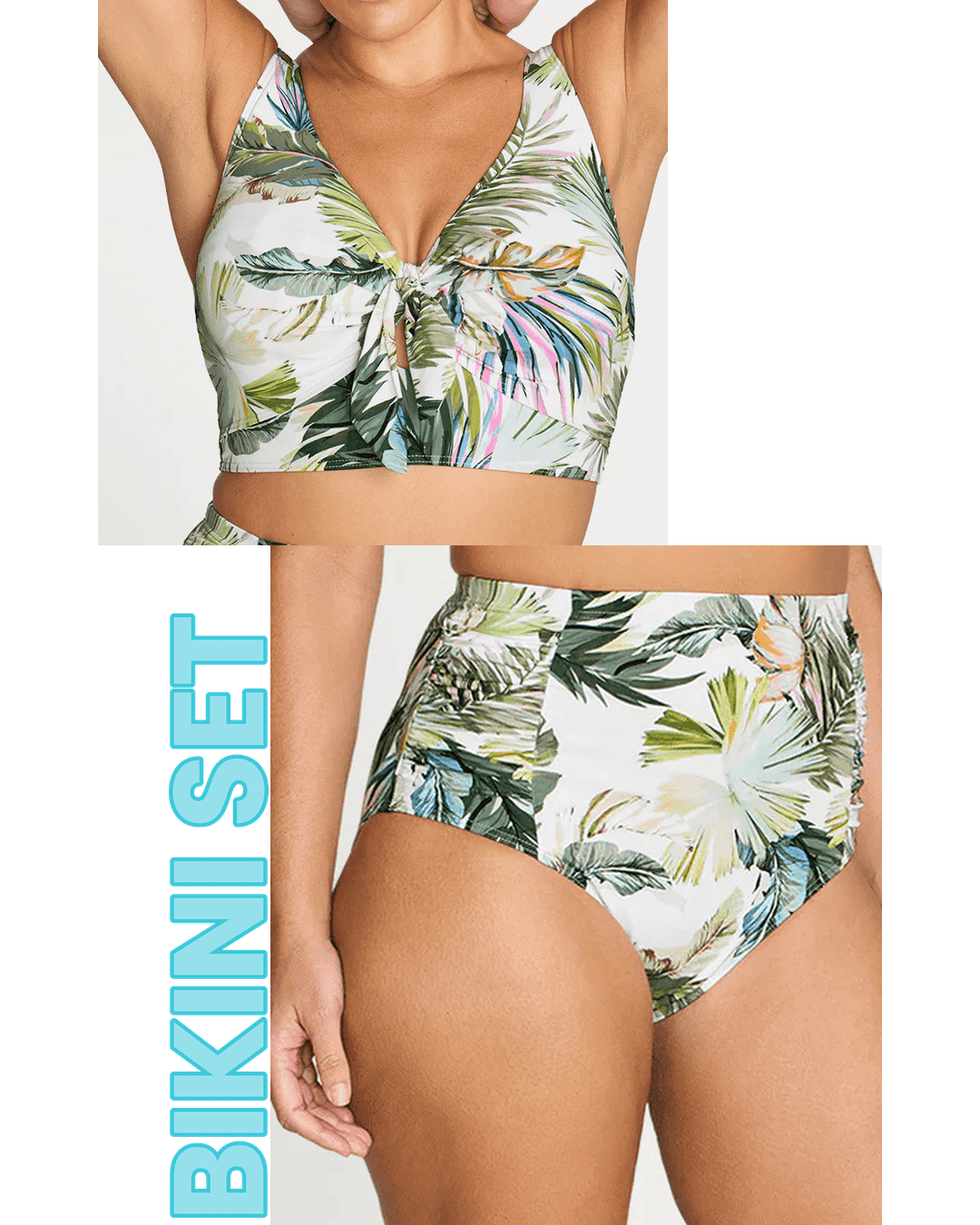Artesands Artesands Lushara Cezanne D/DD Underwire Midriff Top & Botticelli High Waist Swim Pant Bikini Set - White AT3772LS+AT4705LS-14 Artesands Lushara Cezanne D/DD Underwire Midriff Top & Botticelli High Waist Swim Pant Bikini Set - White Splash Swimwear Bikini Set 14 35507691034905