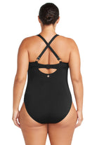 Artesands Artesands Natare Chlorine Resistant Turner Clip Back One Piece - Black Artesands Natare Chlorine Resistant Turner Clip Back One Piece - Black Splash Swimwear One Piece
