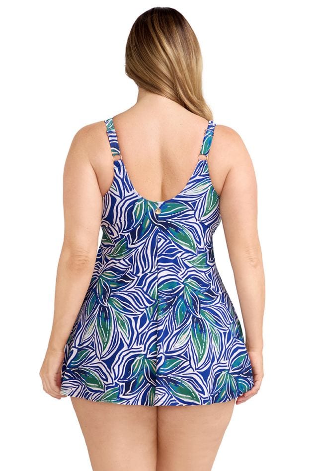 Artesands Artesands Palmeline Delacroix Cross Over Swimdress - Navy Artesands Palmeline Delacroix Cross Over Swimdress - Navy Splash Swimwear Swim Dress