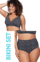 Artesands Artesands Zig Zag Delacroix Bikini Top & Ruched Side High Waist Pant Bikini Set Artesands Zig Zag Delacroix Bikini Top & Ruched Side High Waist Pant Bikini Set Splash Swimwear Bikini Set 16 / Black 1000026265