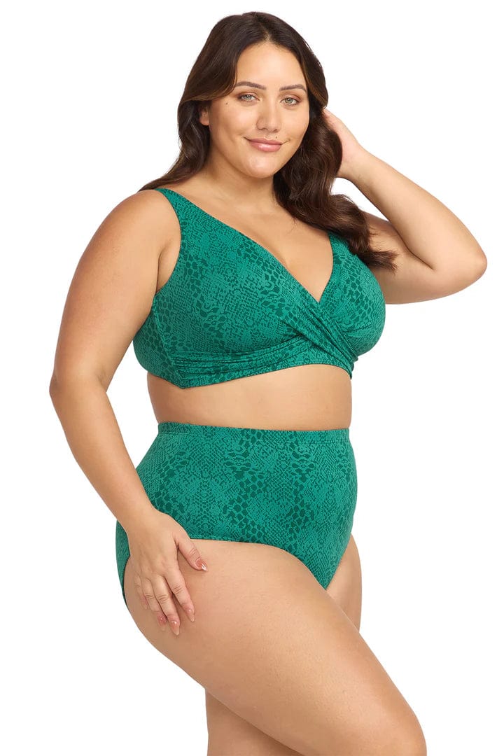 Artesands Bikini Bottoms Ekhis Renoir High Waist Pant - Green Artesands Ekhis Renoir High Waist Pant - Green