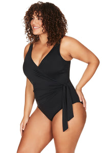 Artesands Hues Recycled Hayes Underwire One Piece - Black Splash Swimwear One Pieces