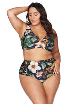 Artesands Into The Saltu Delacroix Bikini Top - Navy Splash Swimwear Bikini Tops